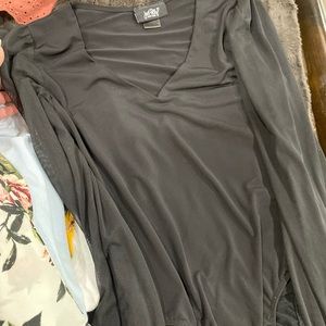 Onesie long sleeve top see through sleeves